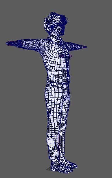 Sebastian Stan Character  Low-poly 3D model_24