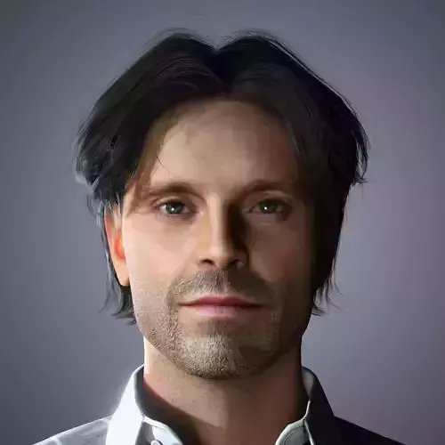 Sebastian Stan Character  Low-poly 3D model