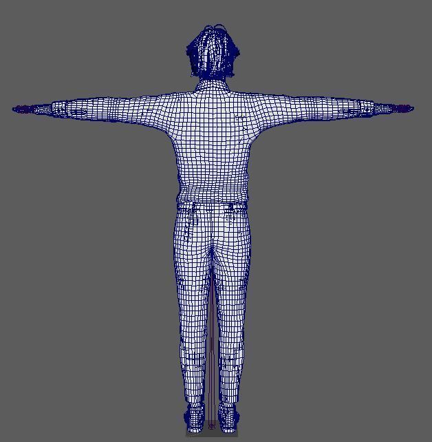 Sebastian Stan Character  Low-poly 3D model_21