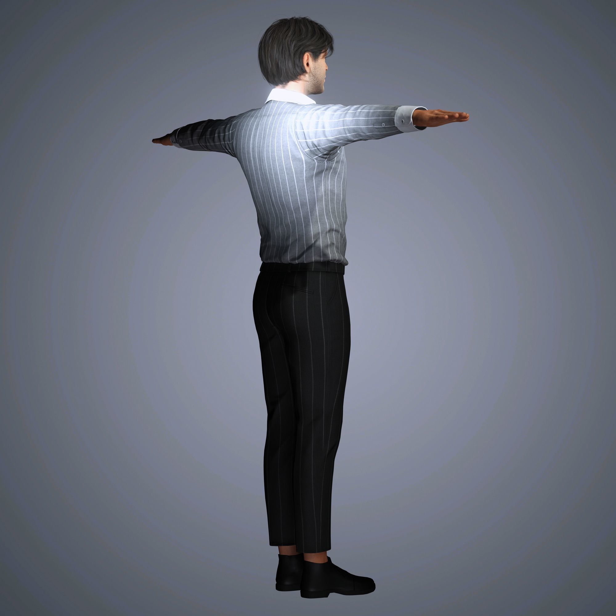 Sebastian Stan Character  Low-poly 3D model_17