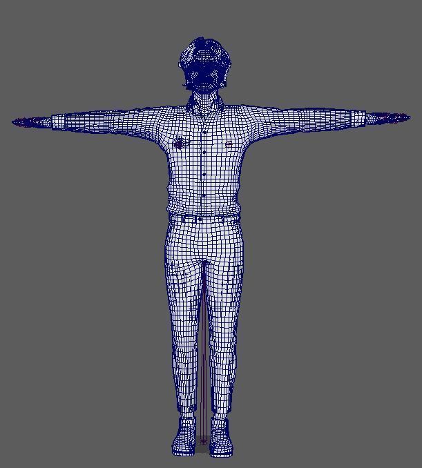 Sebastian Stan Character  Low-poly 3D model_25