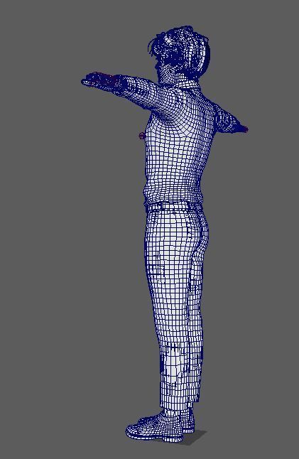 Sebastian Stan Character  Low-poly 3D model_22