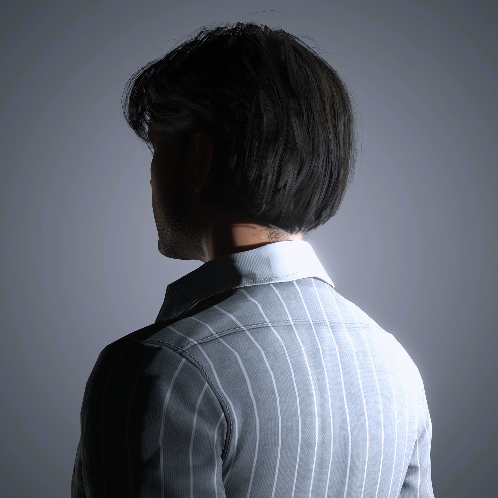 Sebastian Stan Character  Low-poly 3D model_4