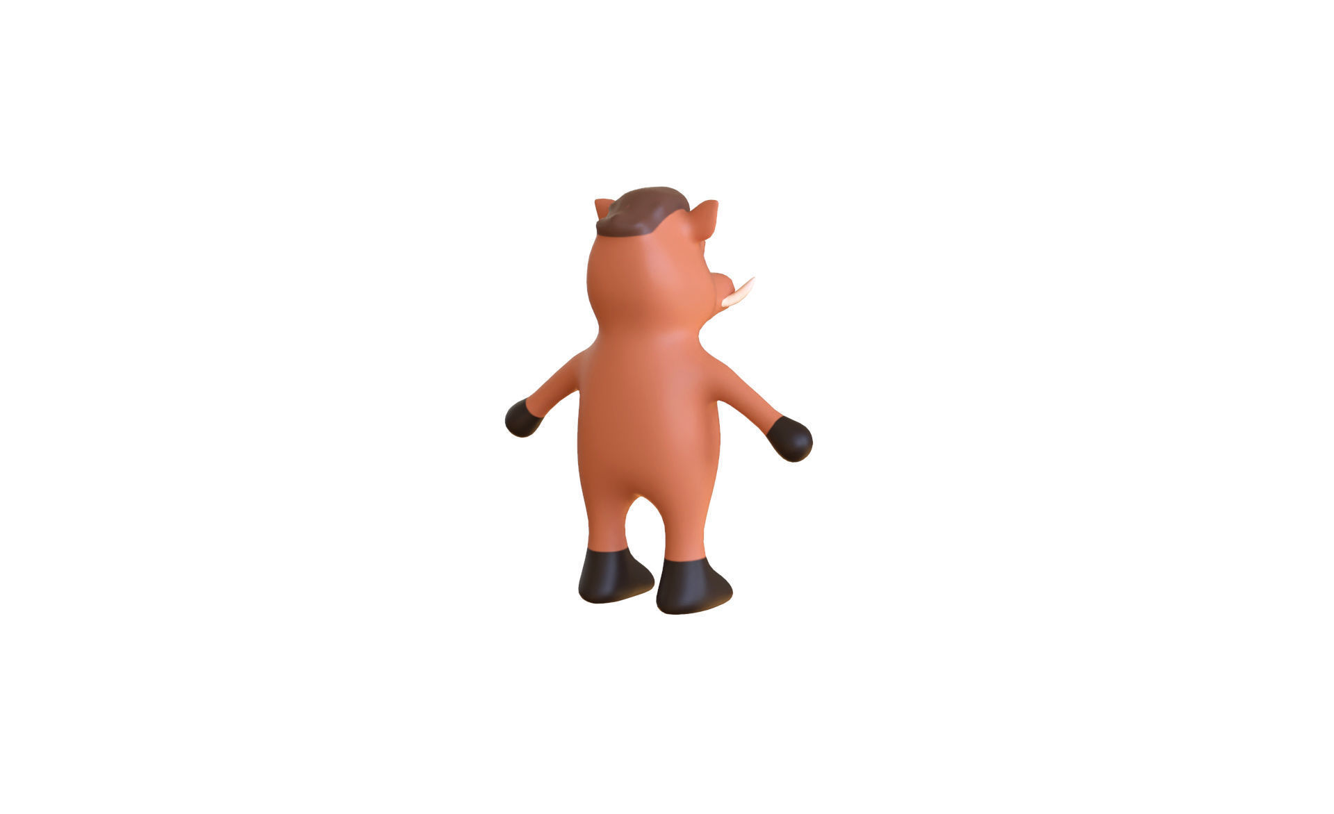 High-Quality 3D Cute Wild Boar for Games Low-poly 3D model_4