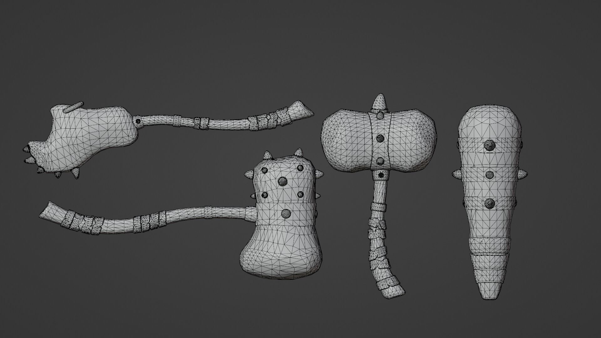 StoneHammers Low-poly 3D model_15