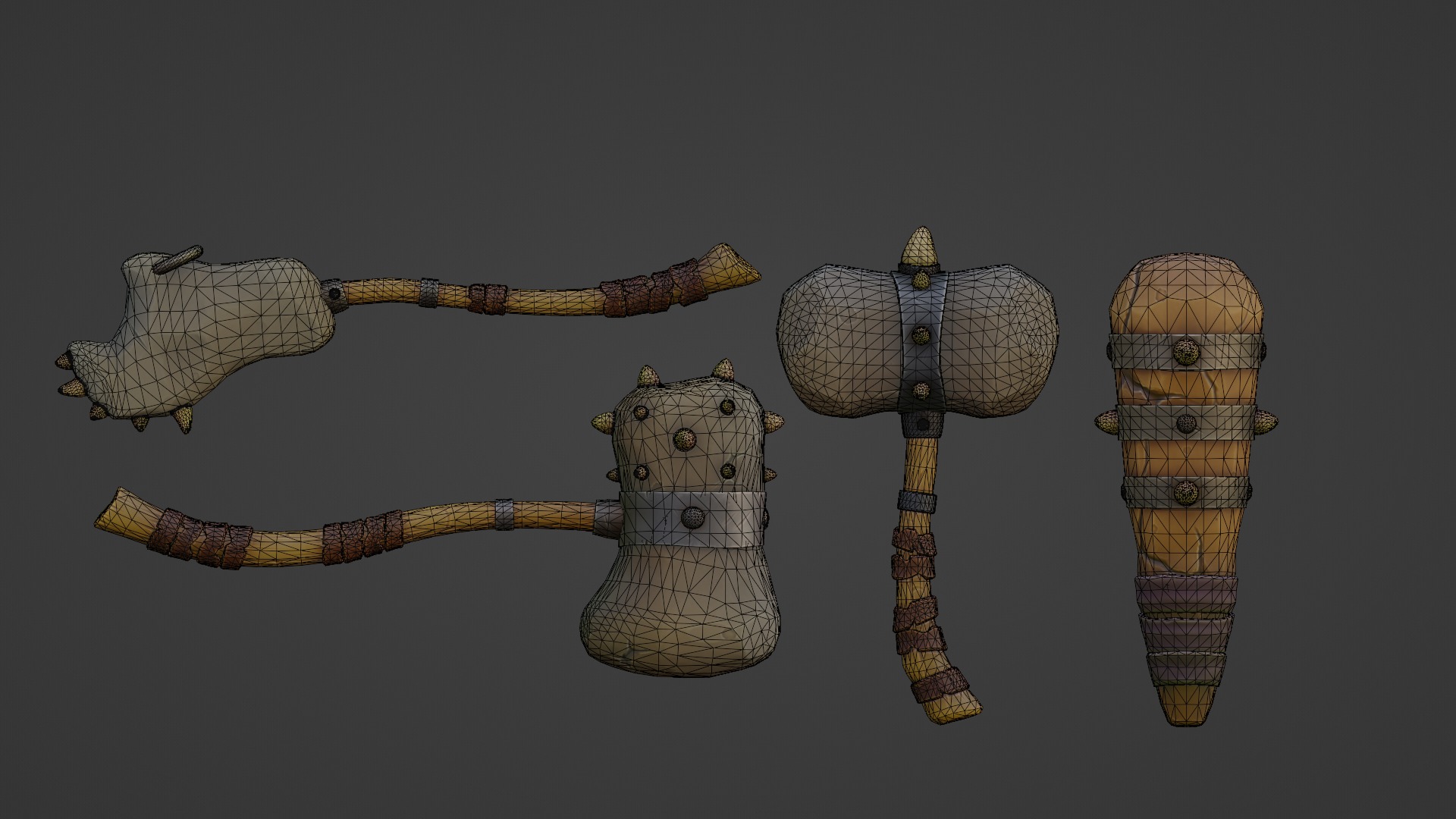 StoneHammers Low-poly 3D model_14