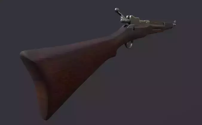 M1917 Enfield Low-poly 3D model