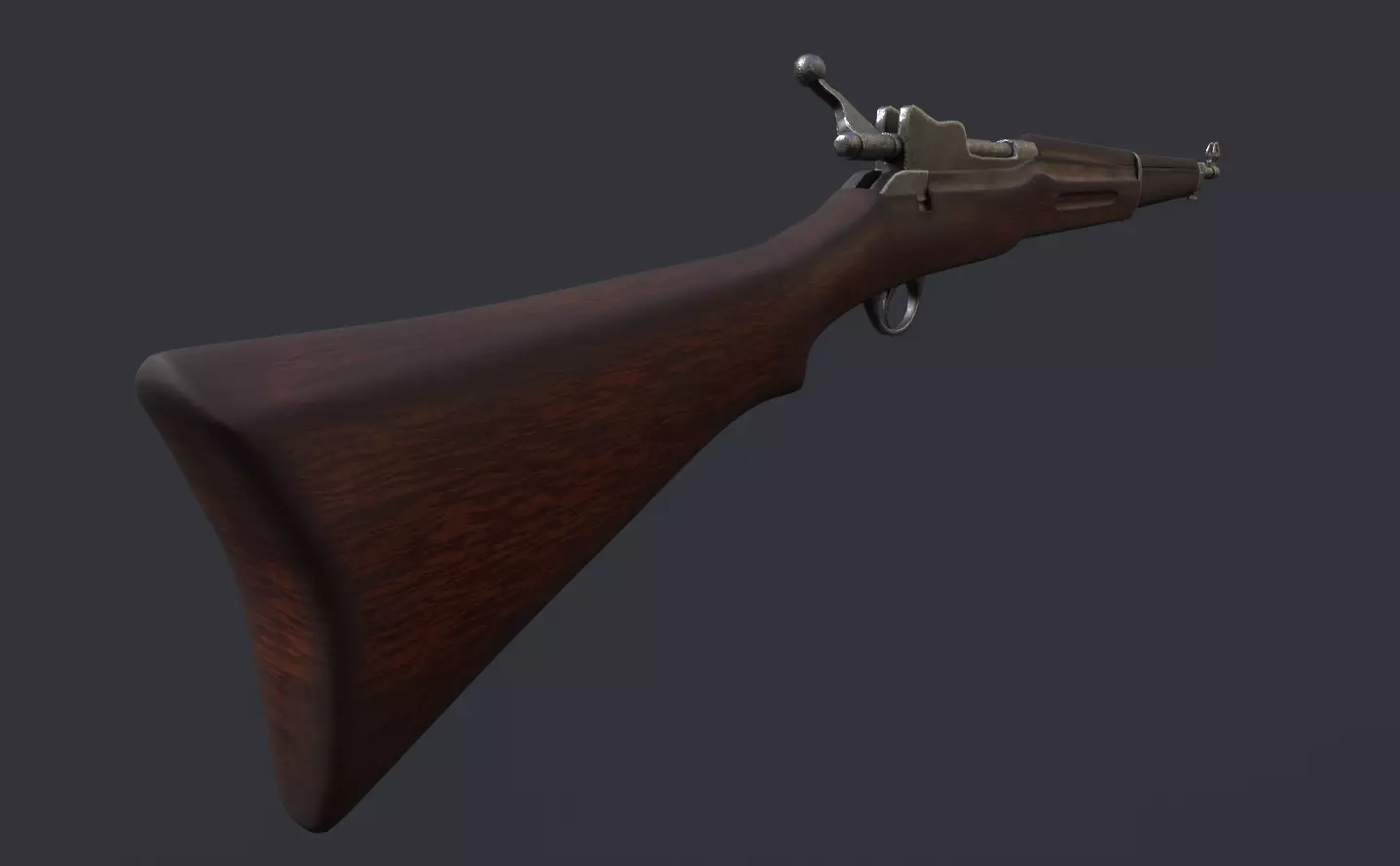M1917 Enfield Low-poly 3D model_0