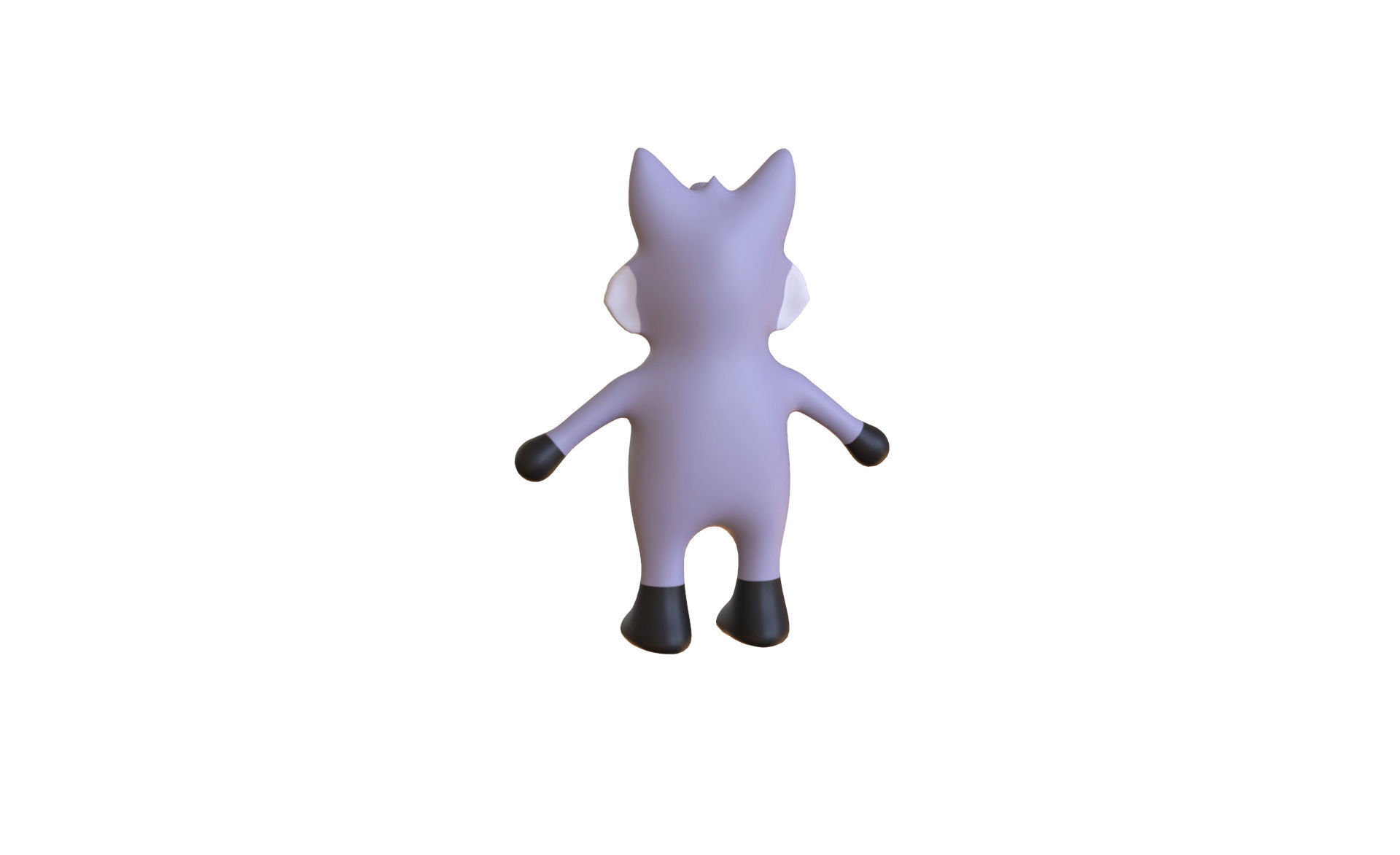 High-Quality 3D Cute Wolf for Games Low-poly 3D model_5