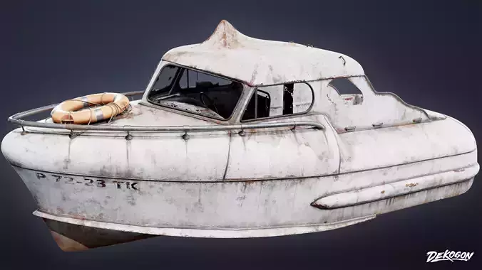 BOATYARD - Boat Metal 03 - LOW POLY AND NANITE