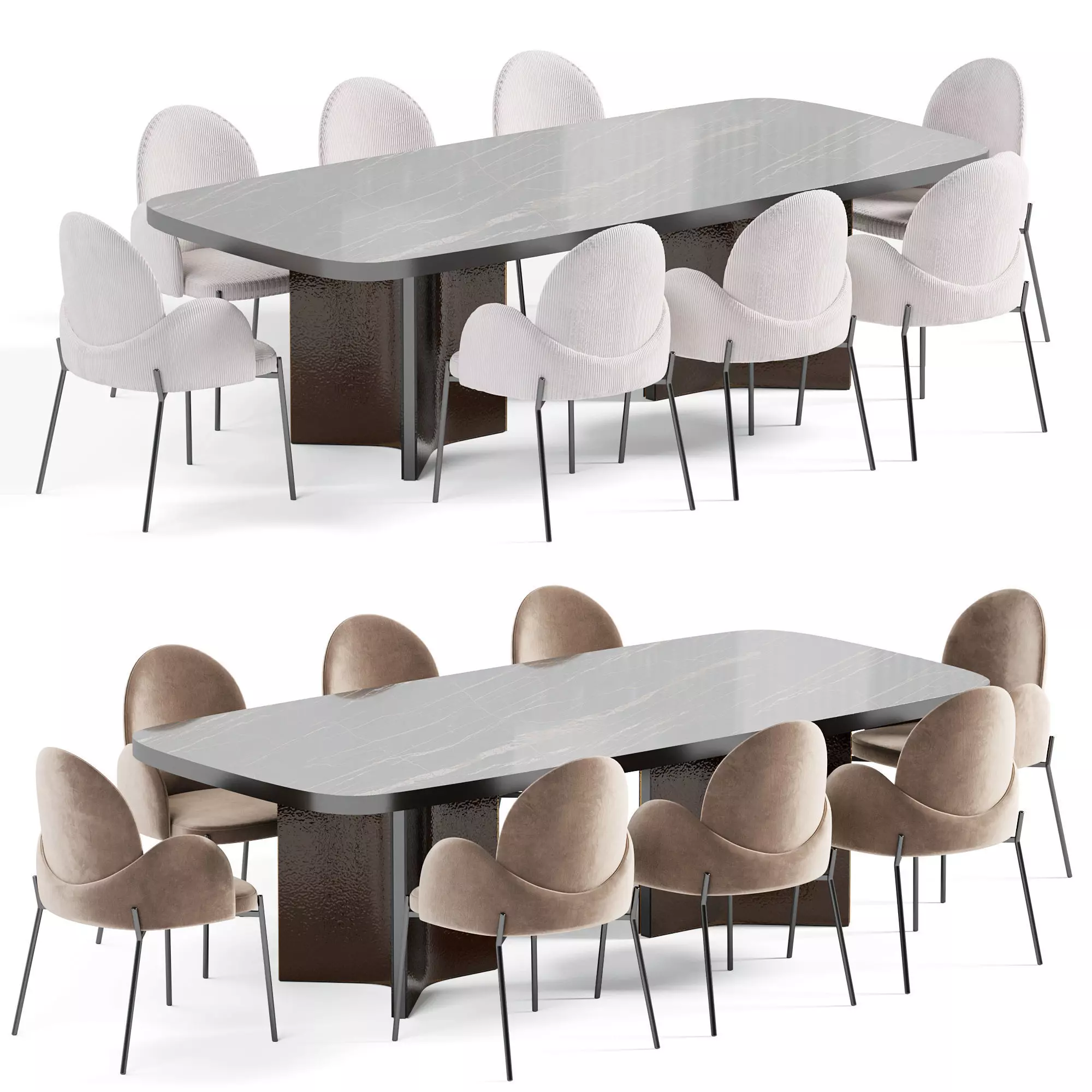 Dining Set N10 3D model_0