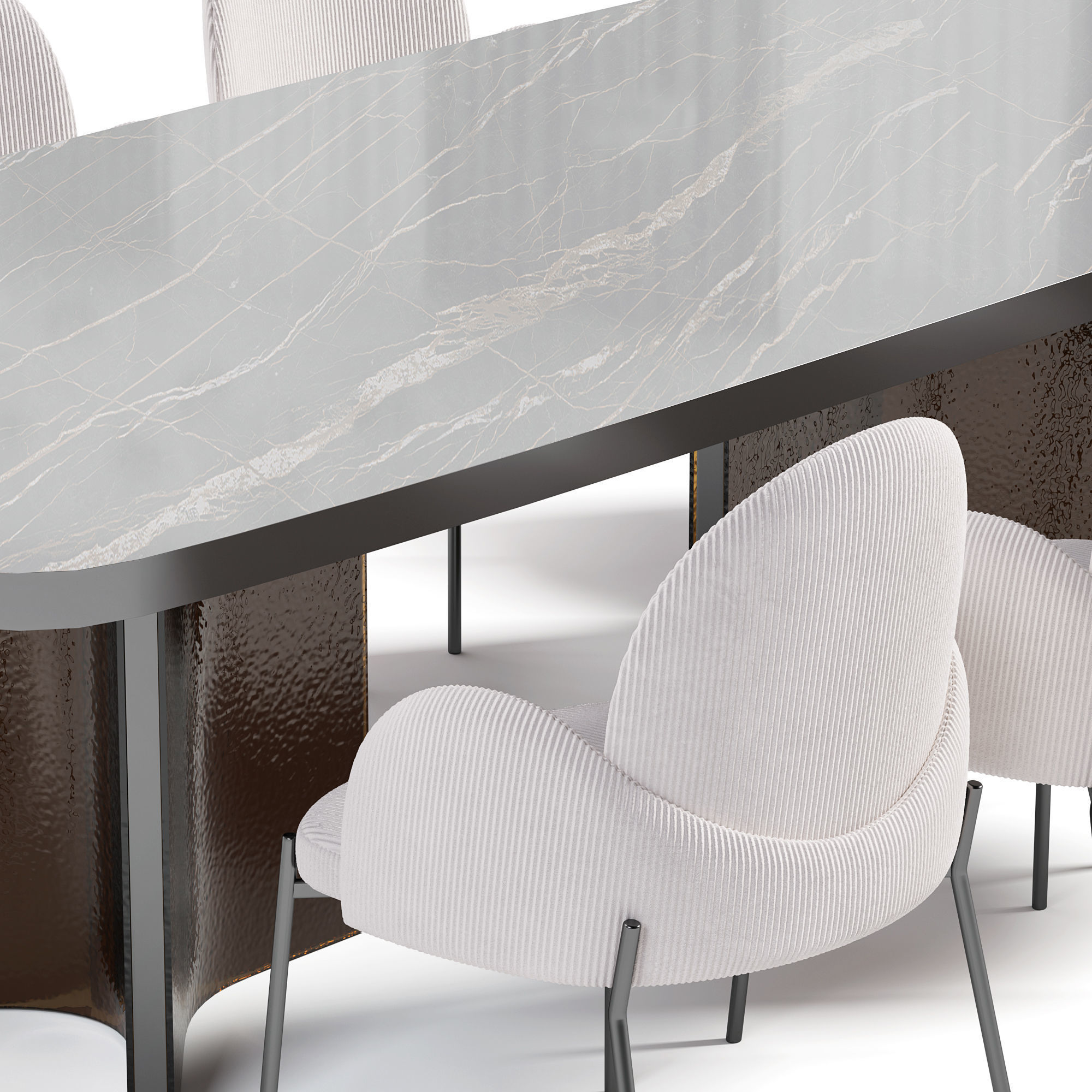 Dining Set N10 3D model_5