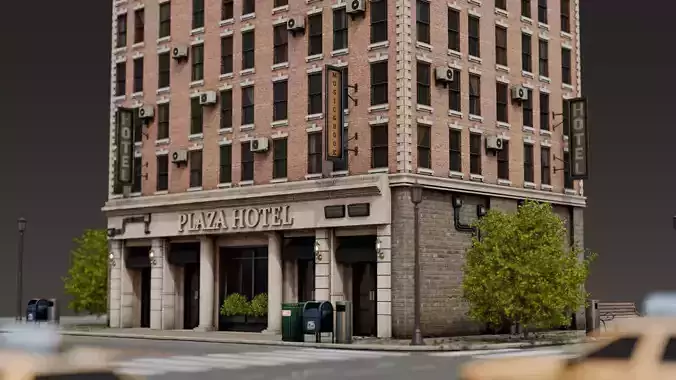 New York Style City Building 3D model