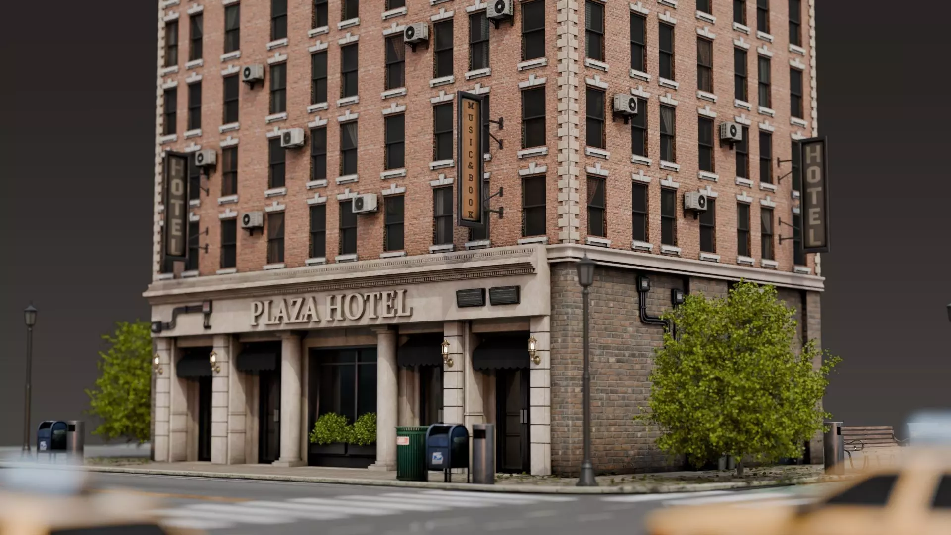 New York Style City Building 3D model