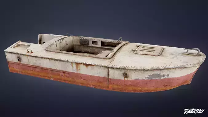 BOATYARD - Boat Metal 06 - LOW POLY AND NANITE