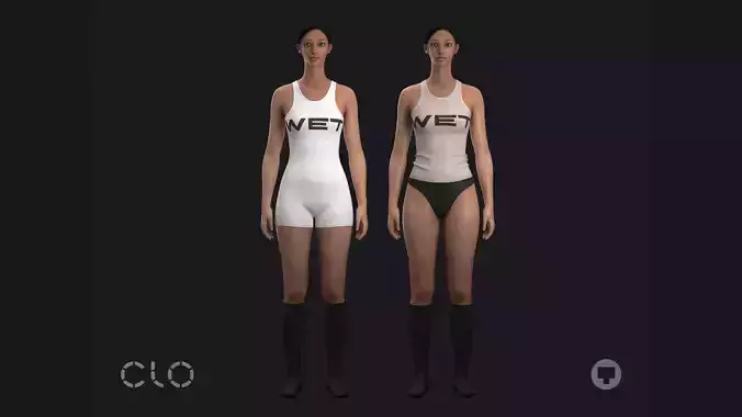 WET fv2 highpoly outfits 3D model