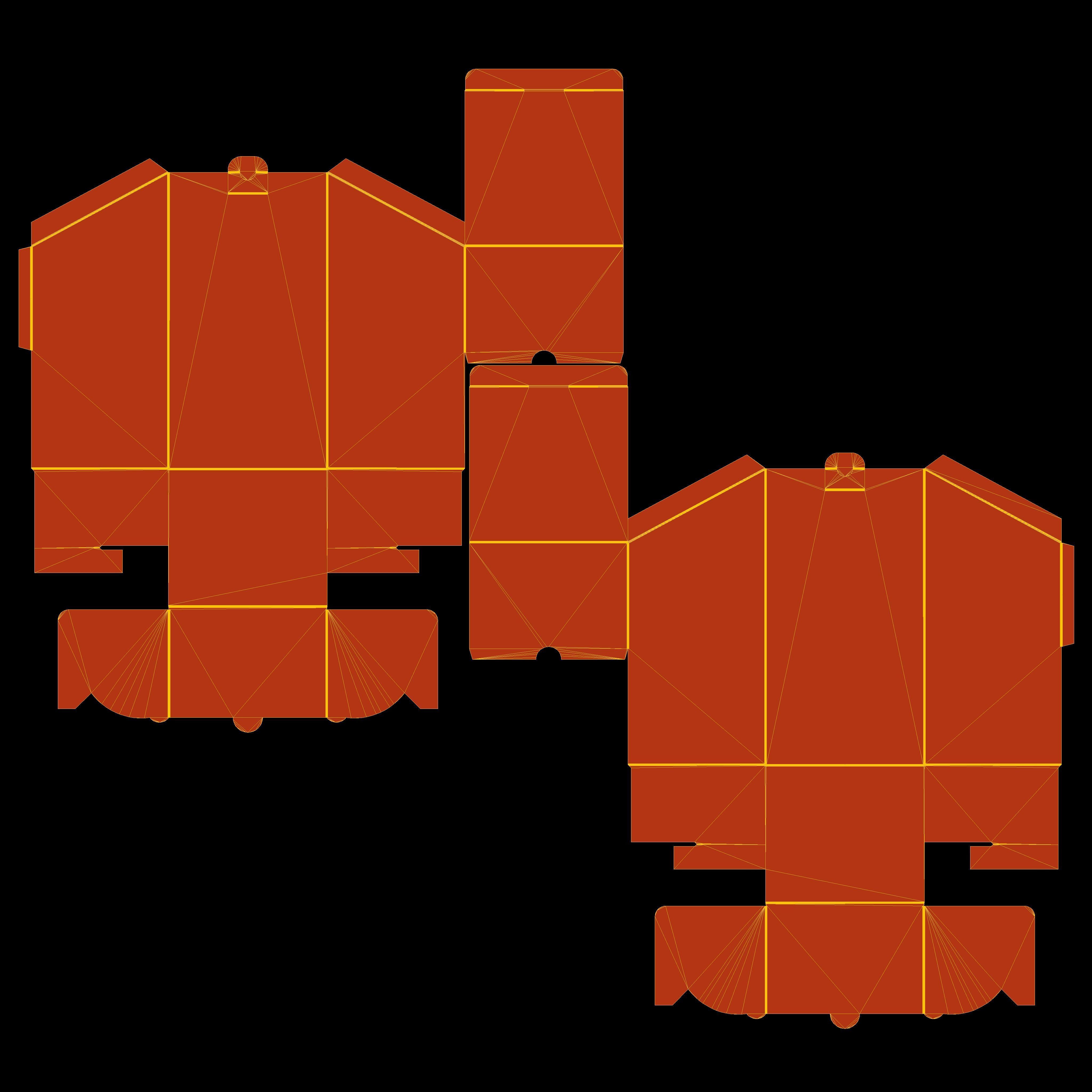 Packaging Dispenser box with tapered top 150x130x280mm Texture_9