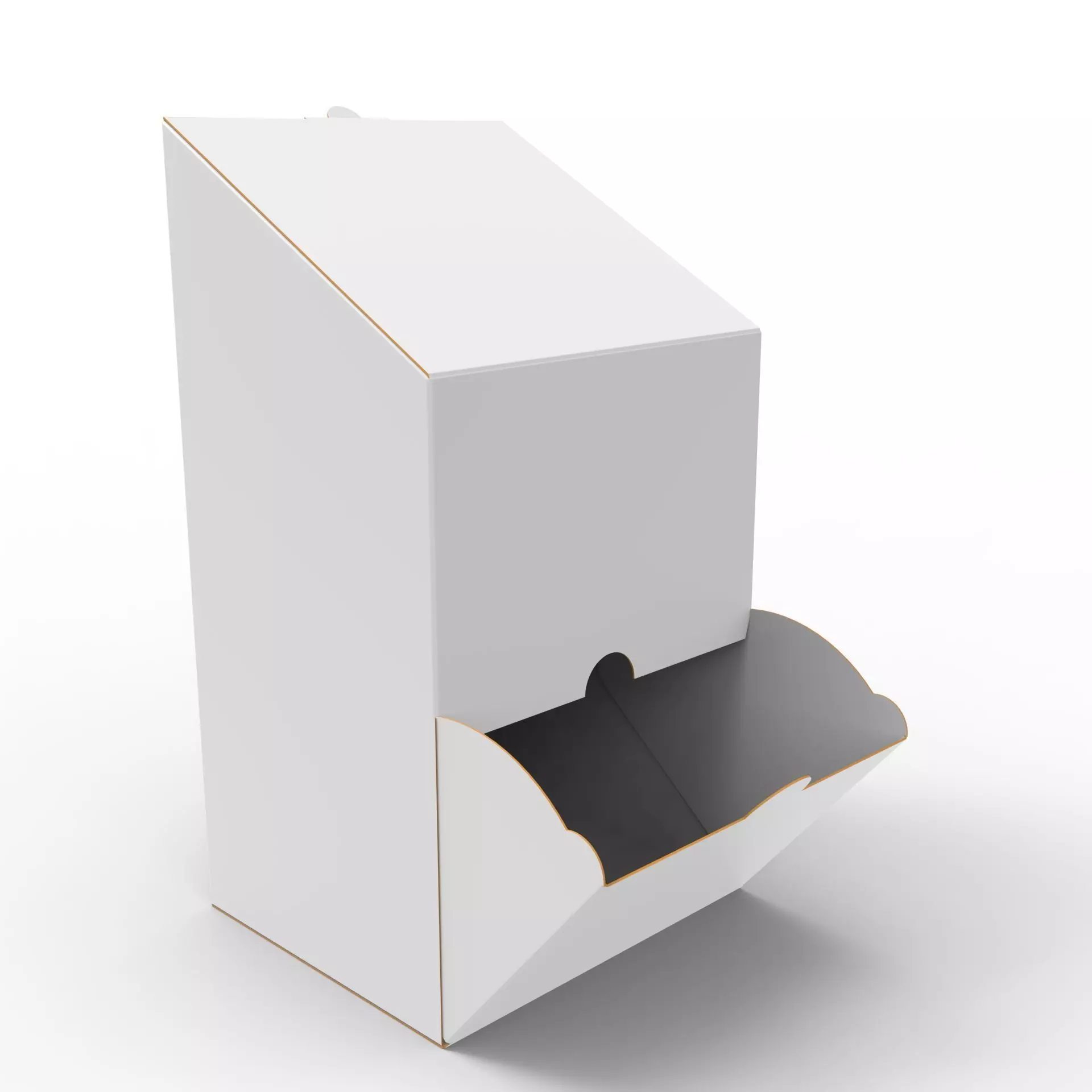 Packaging Dispenser box with tapered top 150x130x280mm Texture_0