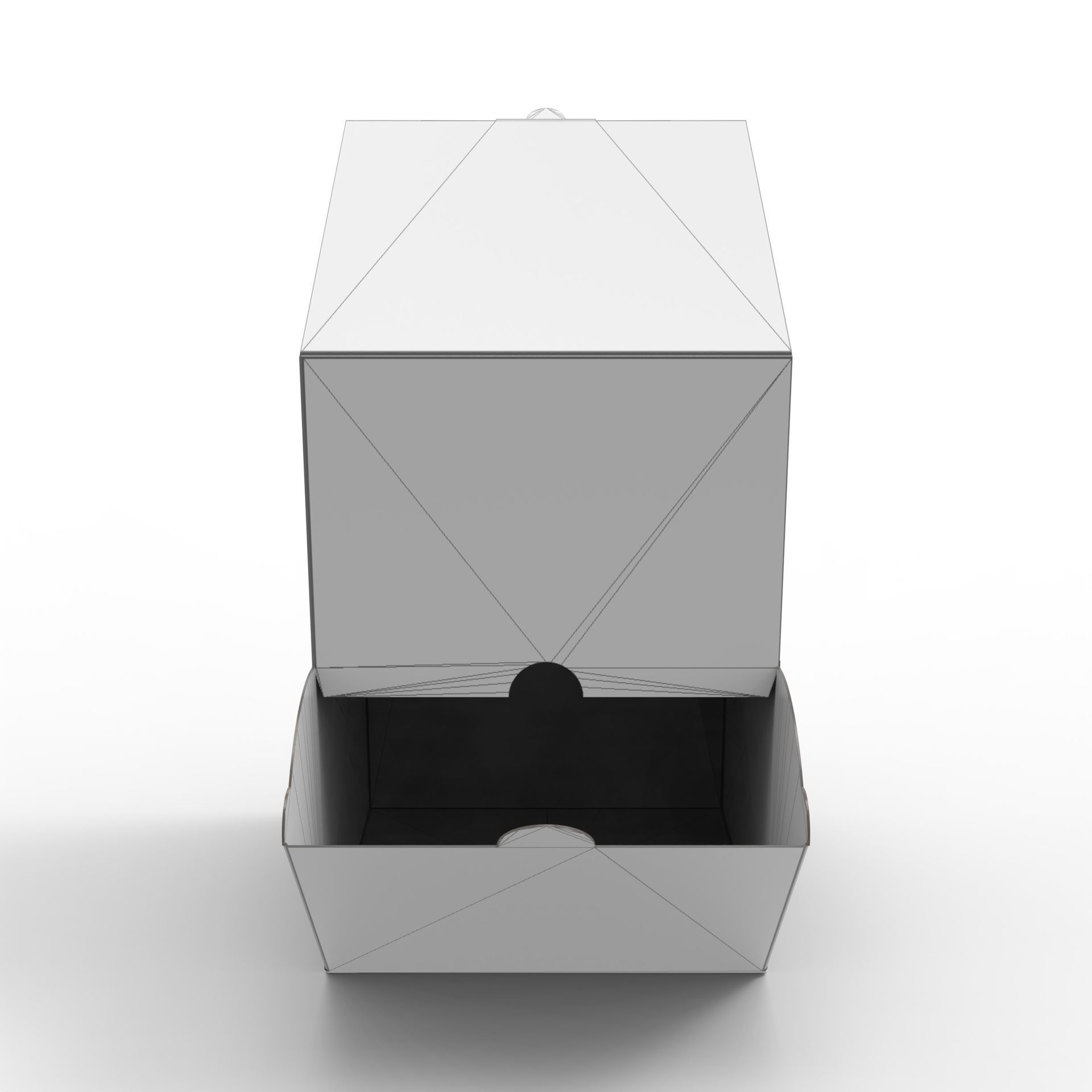Packaging Dispenser box with tapered top 150x130x280mm Texture_4