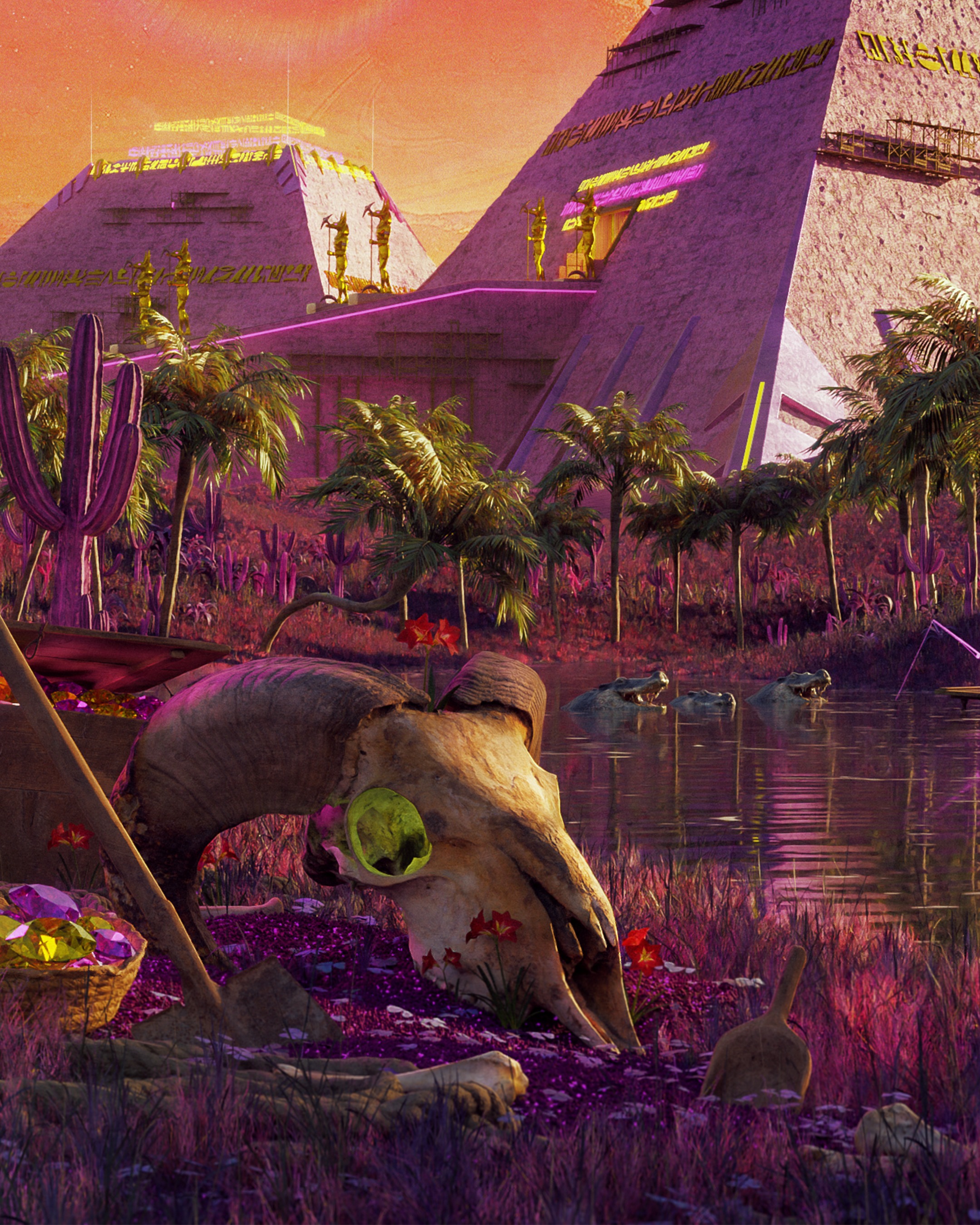 Trigyptians - Weekly Render - DSZarts 3D model 3D model_4