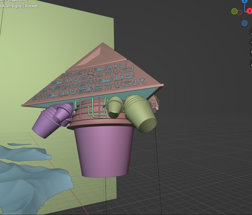 Trigyptians - Weekly Render - DSZarts 3D model 3D model_15