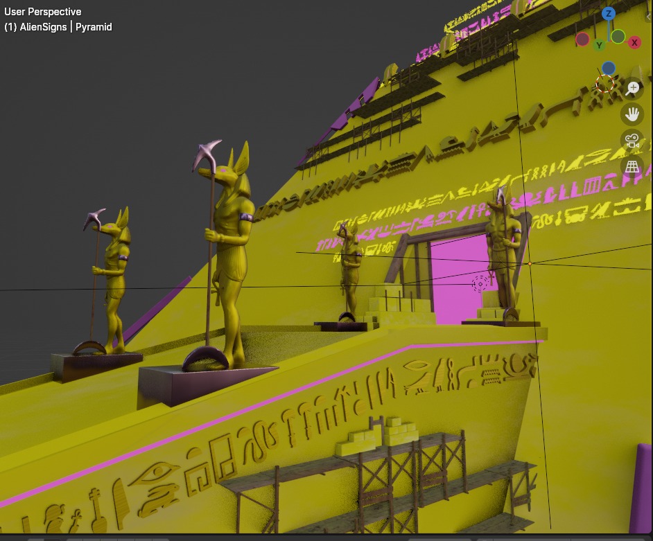 Trigyptians - Weekly Render - DSZarts 3D model 3D model_27