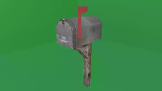 LETTER BOX - LOW POLY - PS1 RETRO STYLE Low-poly 3D model
