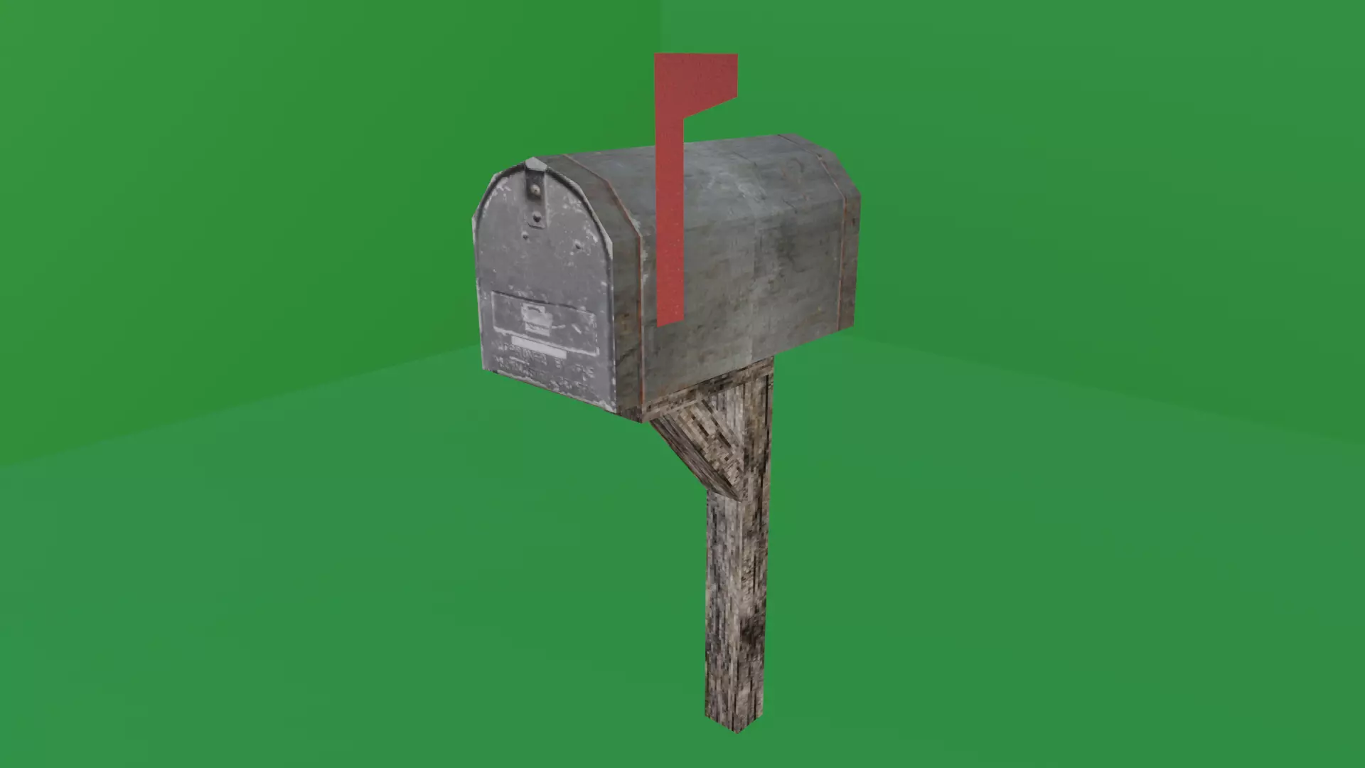 LETTER BOX - LOW POLY - PS1 RETRO STYLE Low-poly 3D model