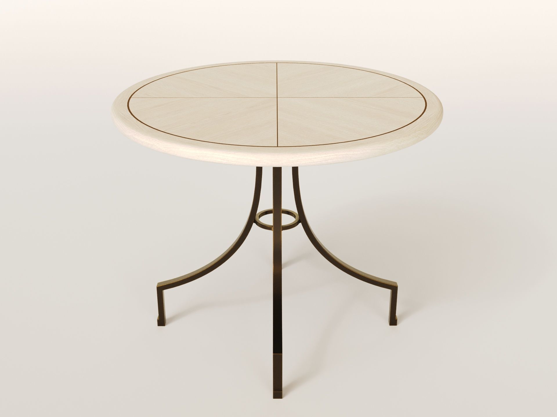 Scallop centre table - Sophie Paterson collection 2024 Low-poly 3D model_9