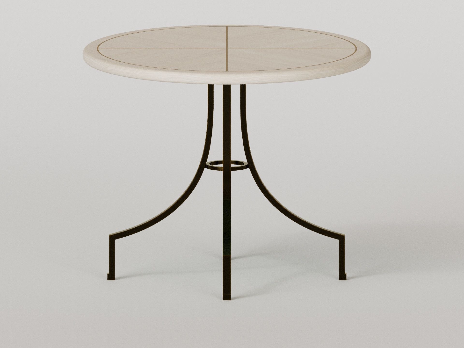Scallop centre table - Sophie Paterson collection 2024 Low-poly 3D model_14