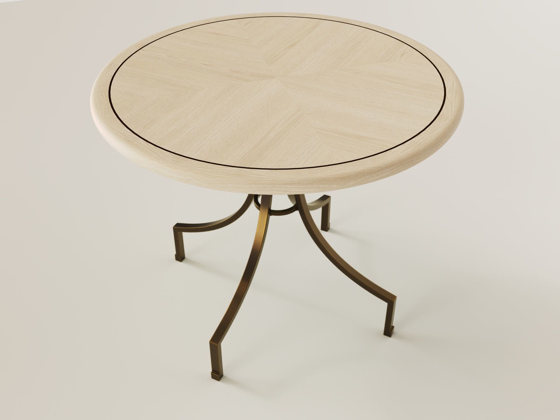 Scallop centre table - Sophie Paterson collection 2024 Low-poly 3D model_7
