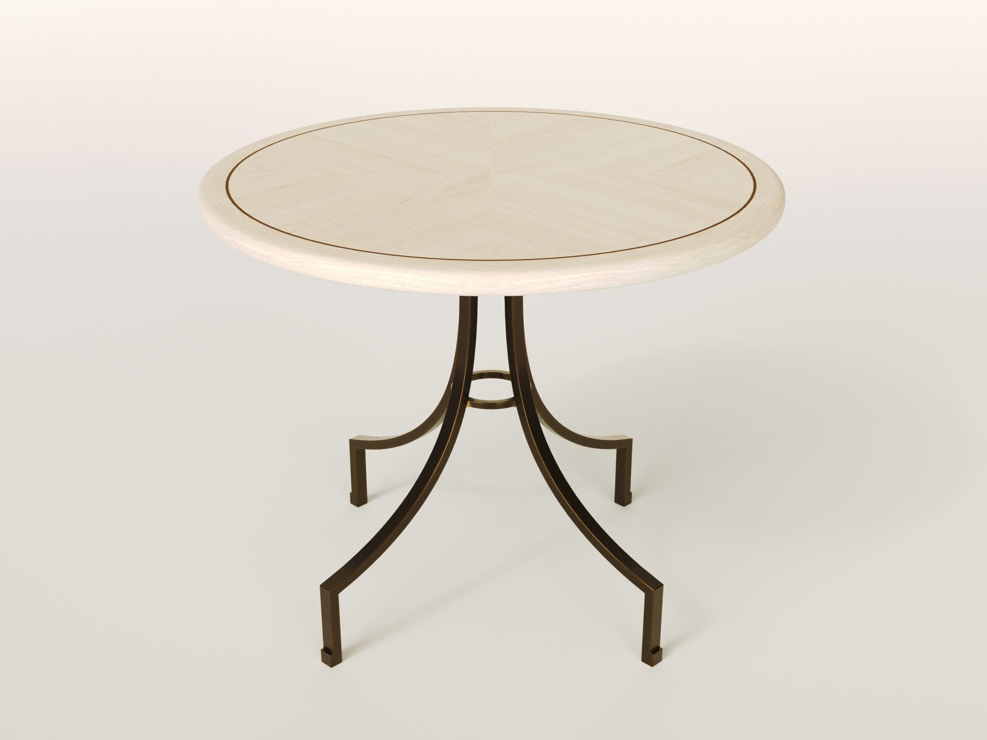 Scallop centre table - Sophie Paterson collection 2024 Low-poly 3D model_13