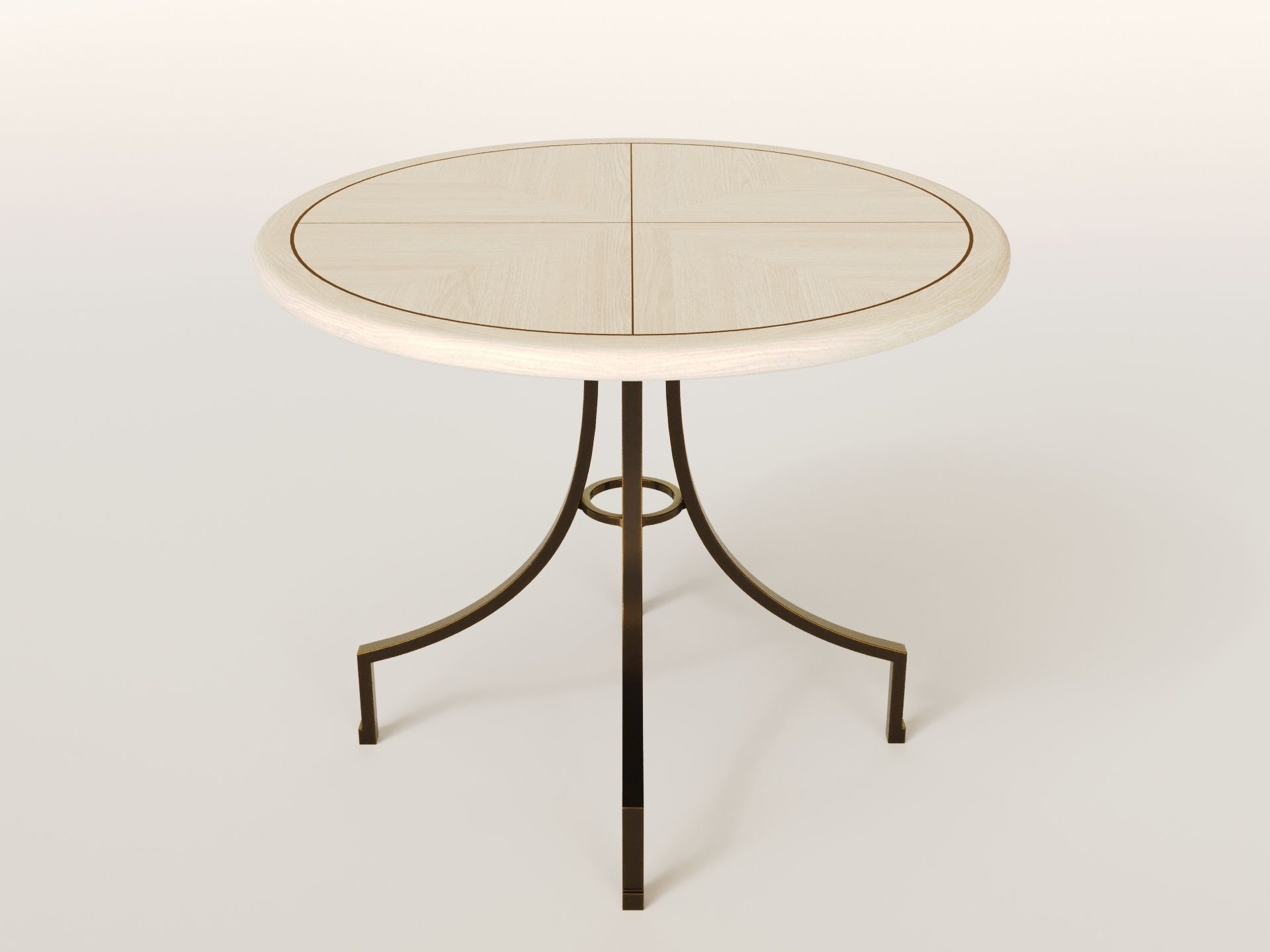 Scallop centre table - Sophie Paterson collection 2024 Low-poly 3D model_8