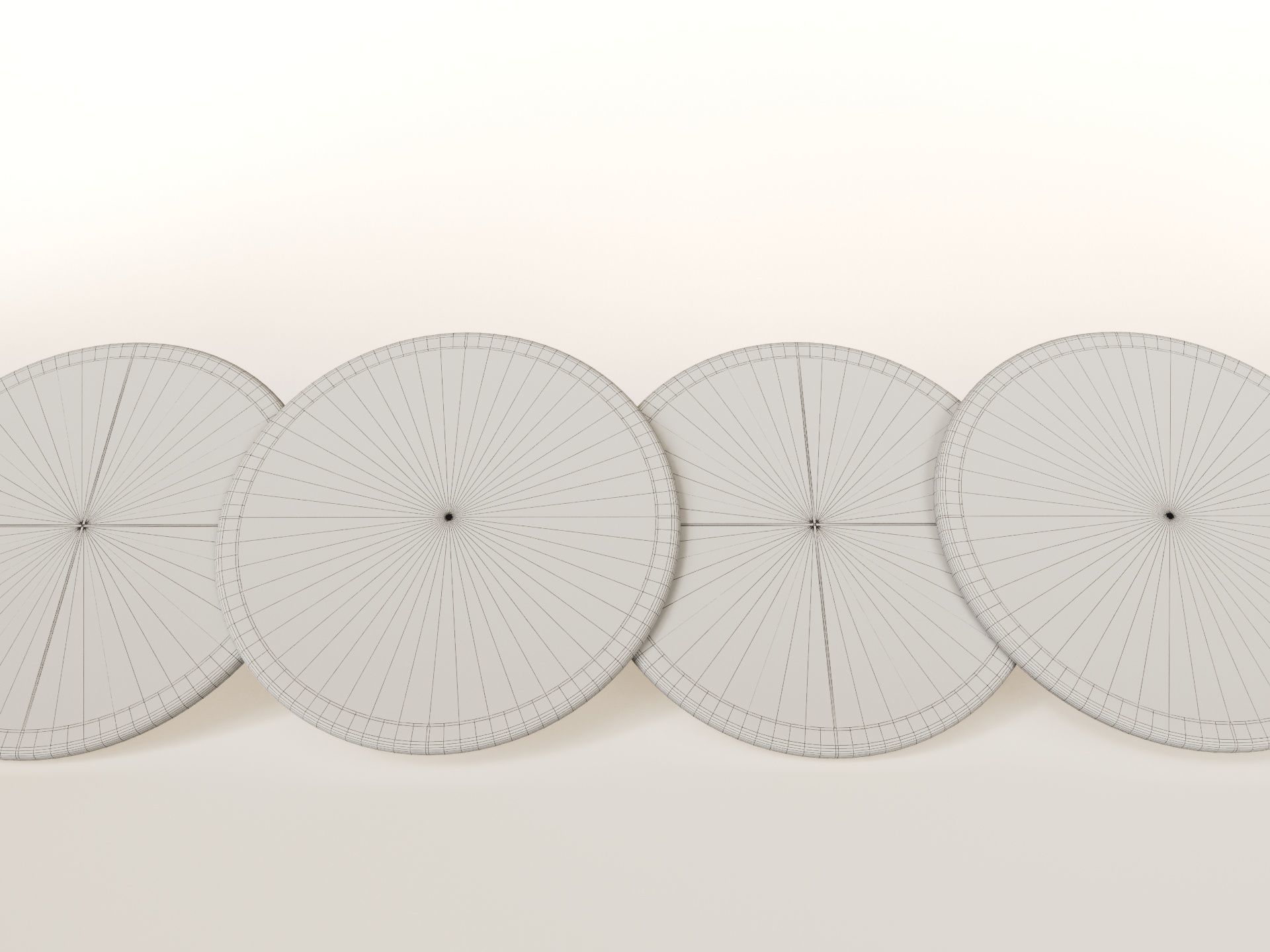 Scallop centre table - Sophie Paterson collection 2024 Low-poly 3D model_17