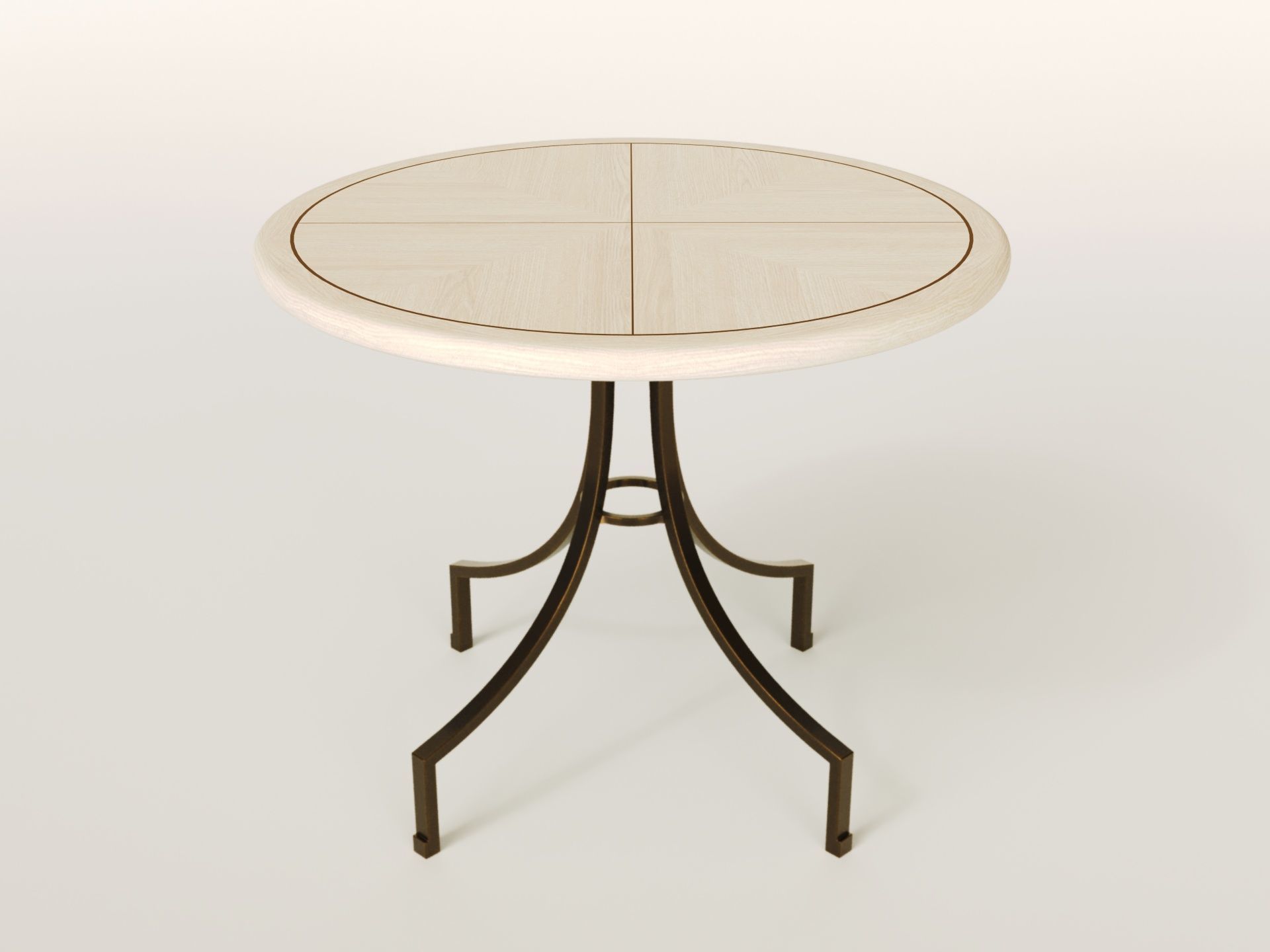Scallop centre table - Sophie Paterson collection 2024 Low-poly 3D model_10