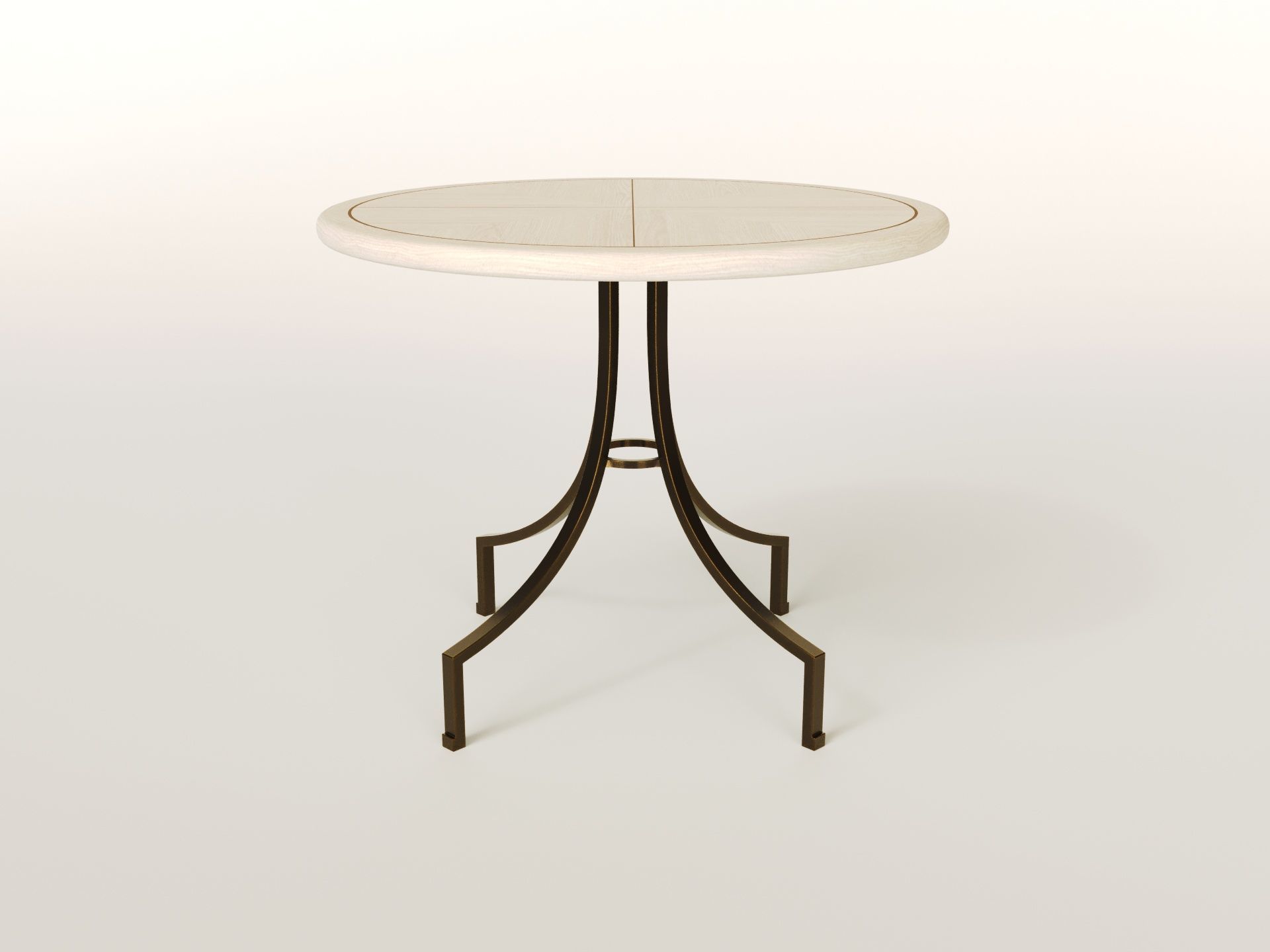 Scallop centre table - Sophie Paterson collection 2024 Low-poly 3D model_4