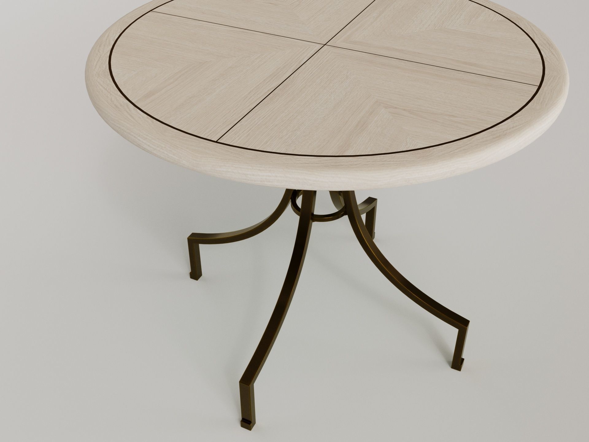 Scallop centre table - Sophie Paterson collection 2024 Low-poly 3D model_15