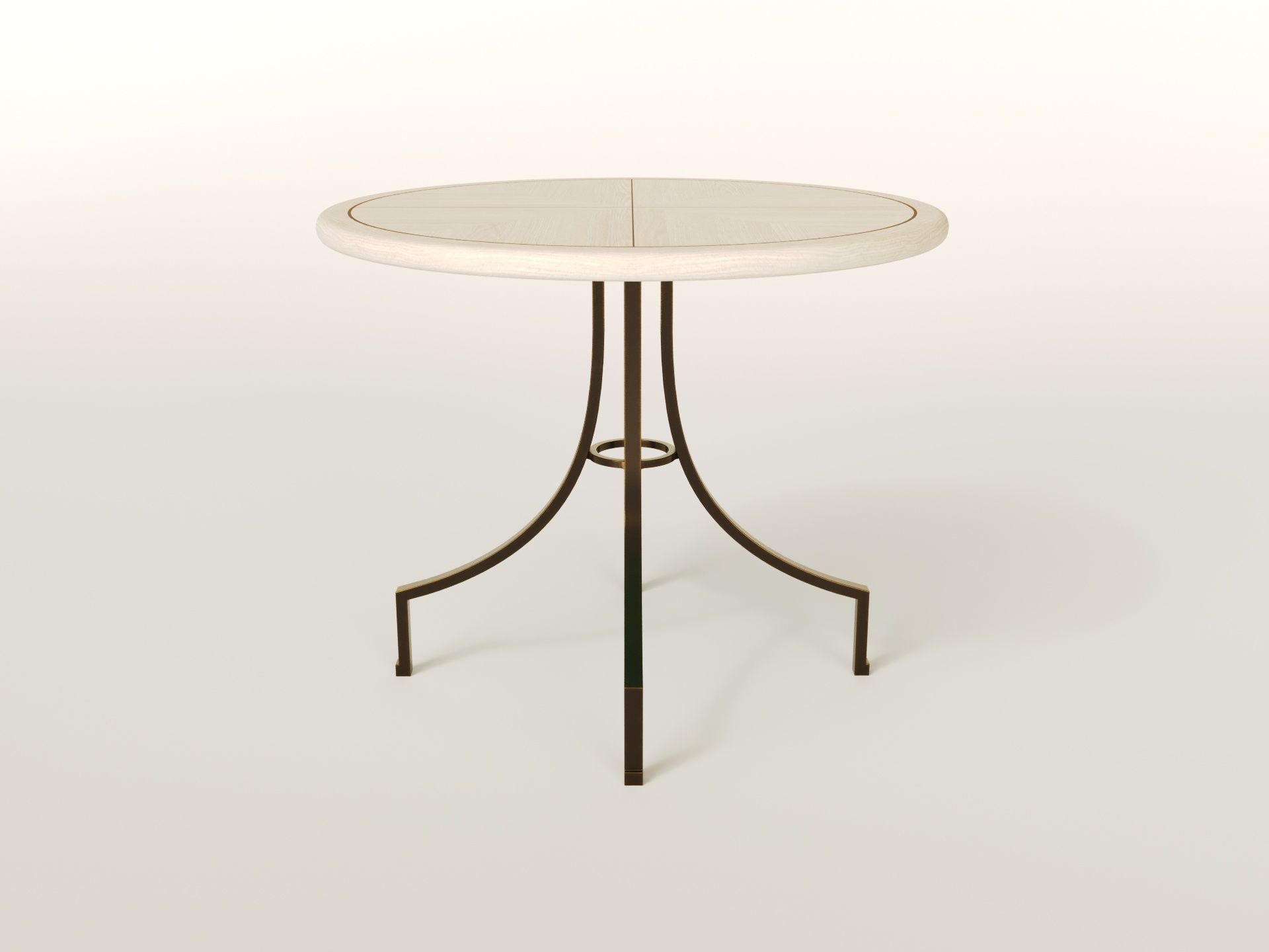 Scallop centre table - Sophie Paterson collection 2024 Low-poly 3D model_3