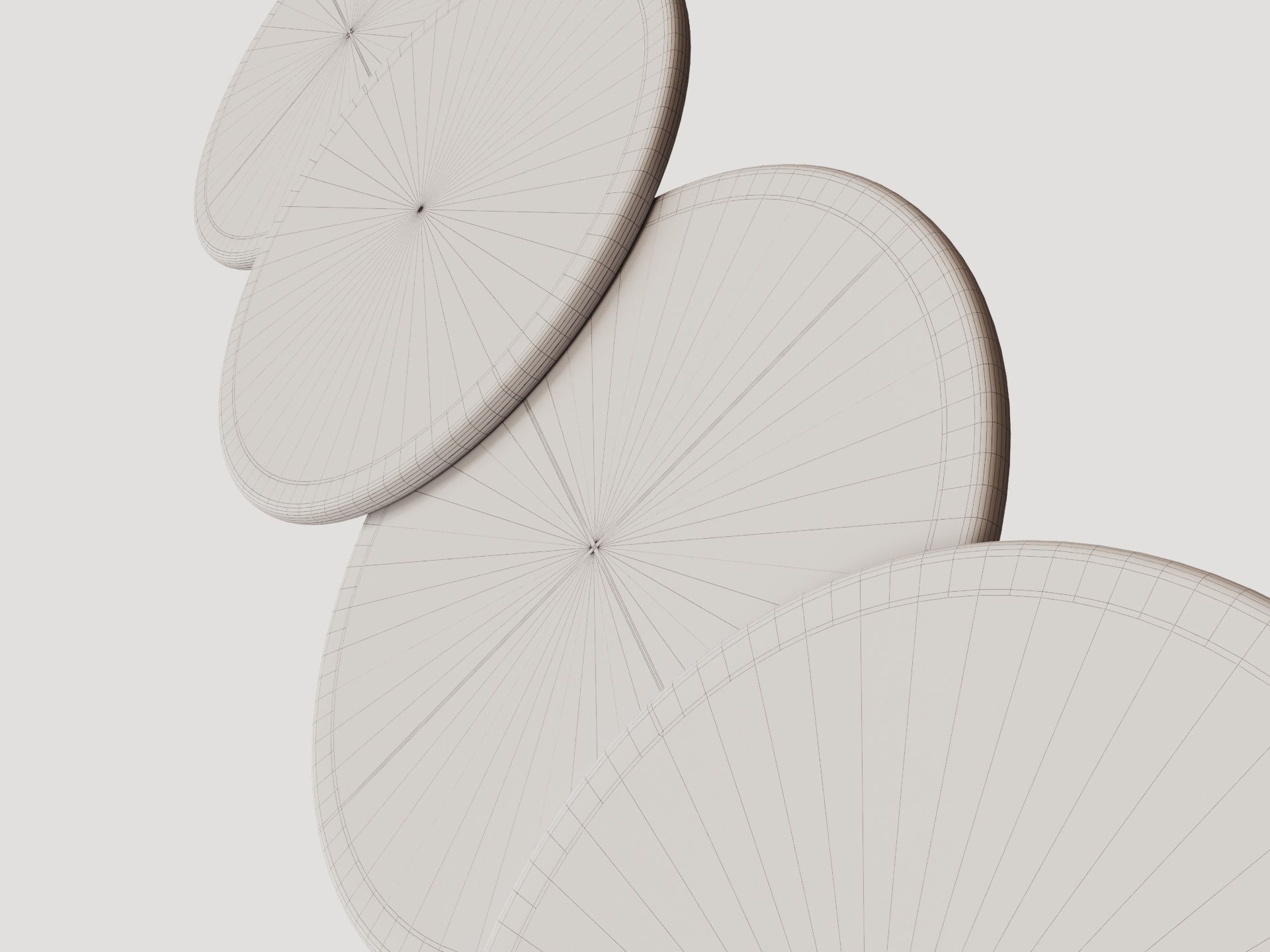 Scallop centre table - Sophie Paterson collection 2024 Low-poly 3D model_20