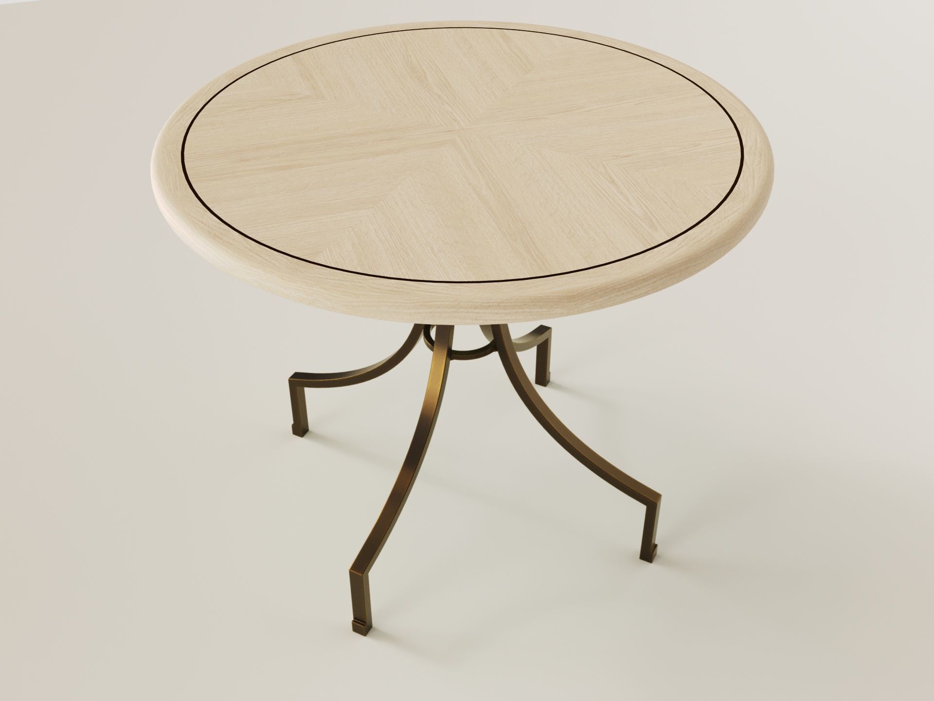 Scallop centre table - Sophie Paterson collection 2024 Low-poly 3D model_6