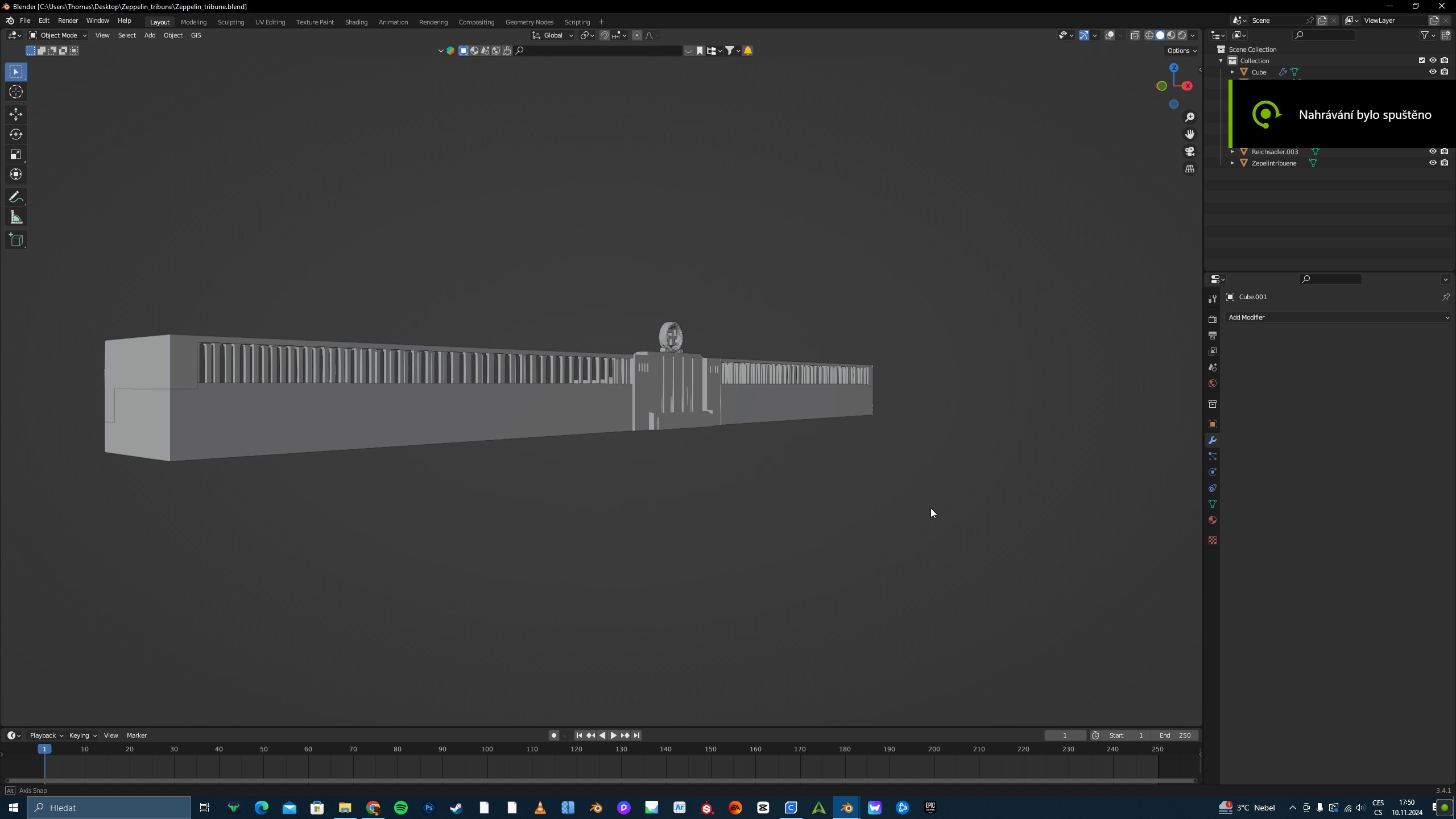 Zeppelin Tribune 3D model_9