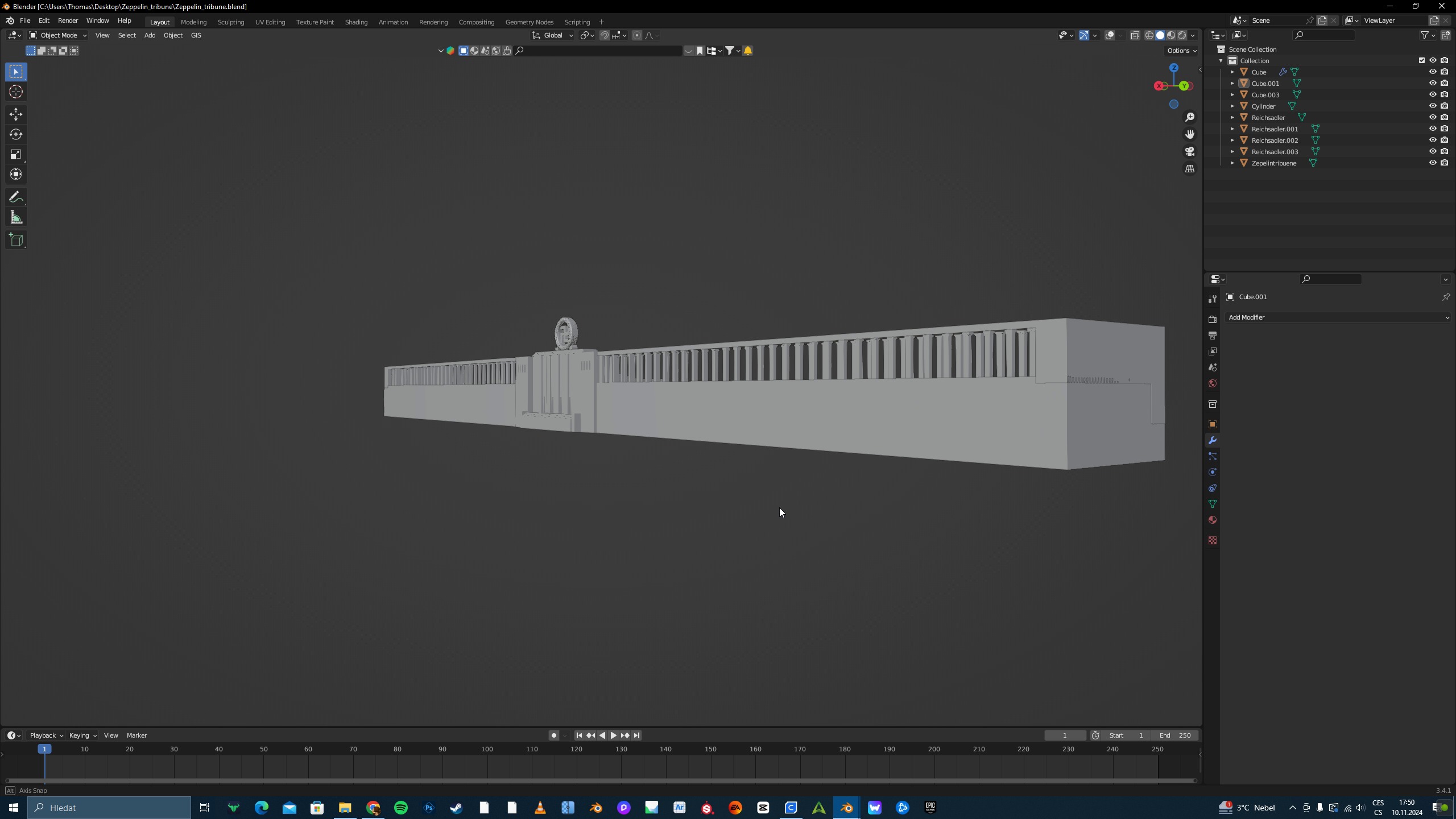 Zeppelin Tribune 3D model_8