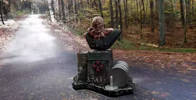 Nemesis Resident evil bust Fant art 