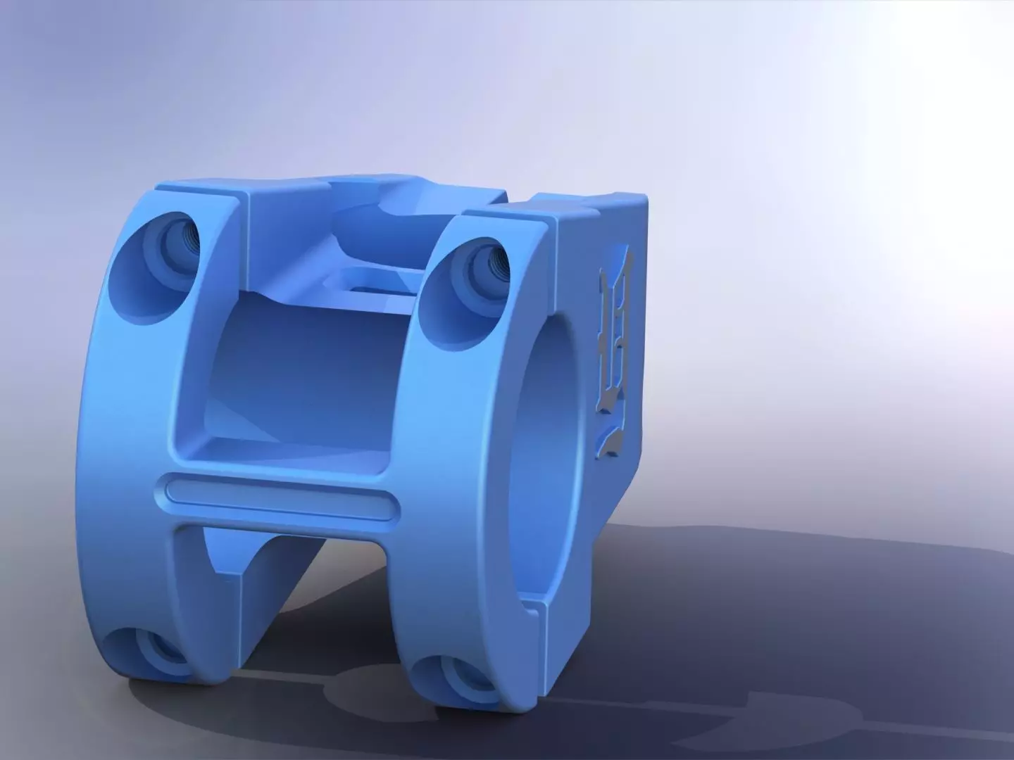 bicycle handlebar clamp 3D model_0