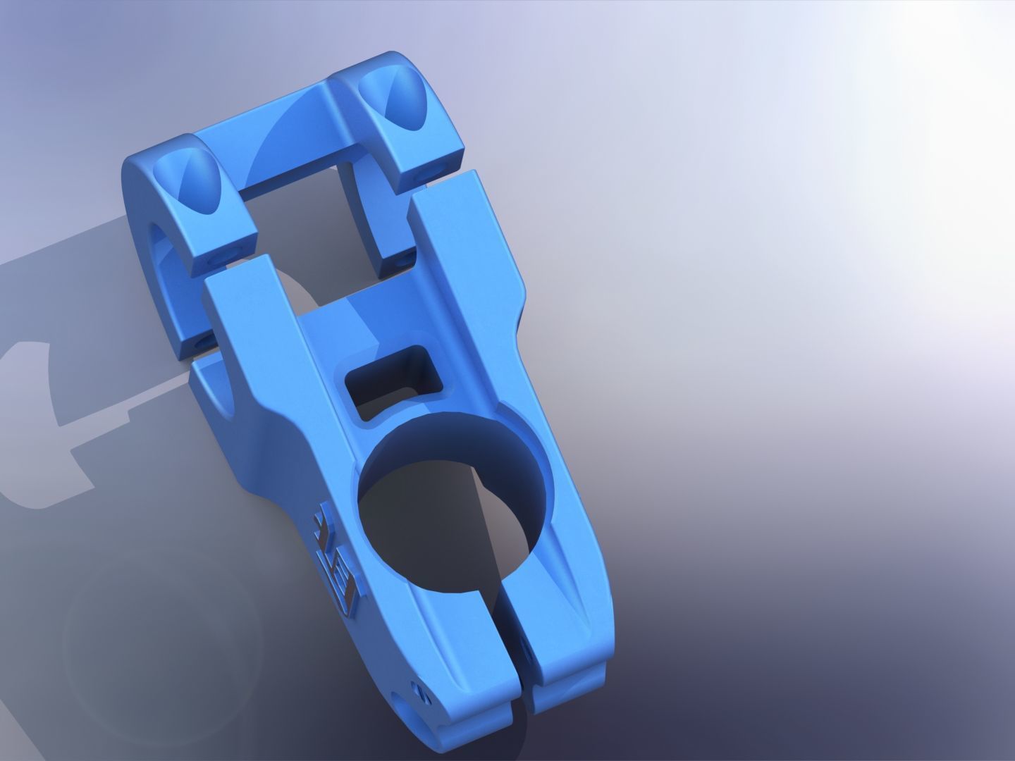 bicycle handlebar clamp 3D model_2