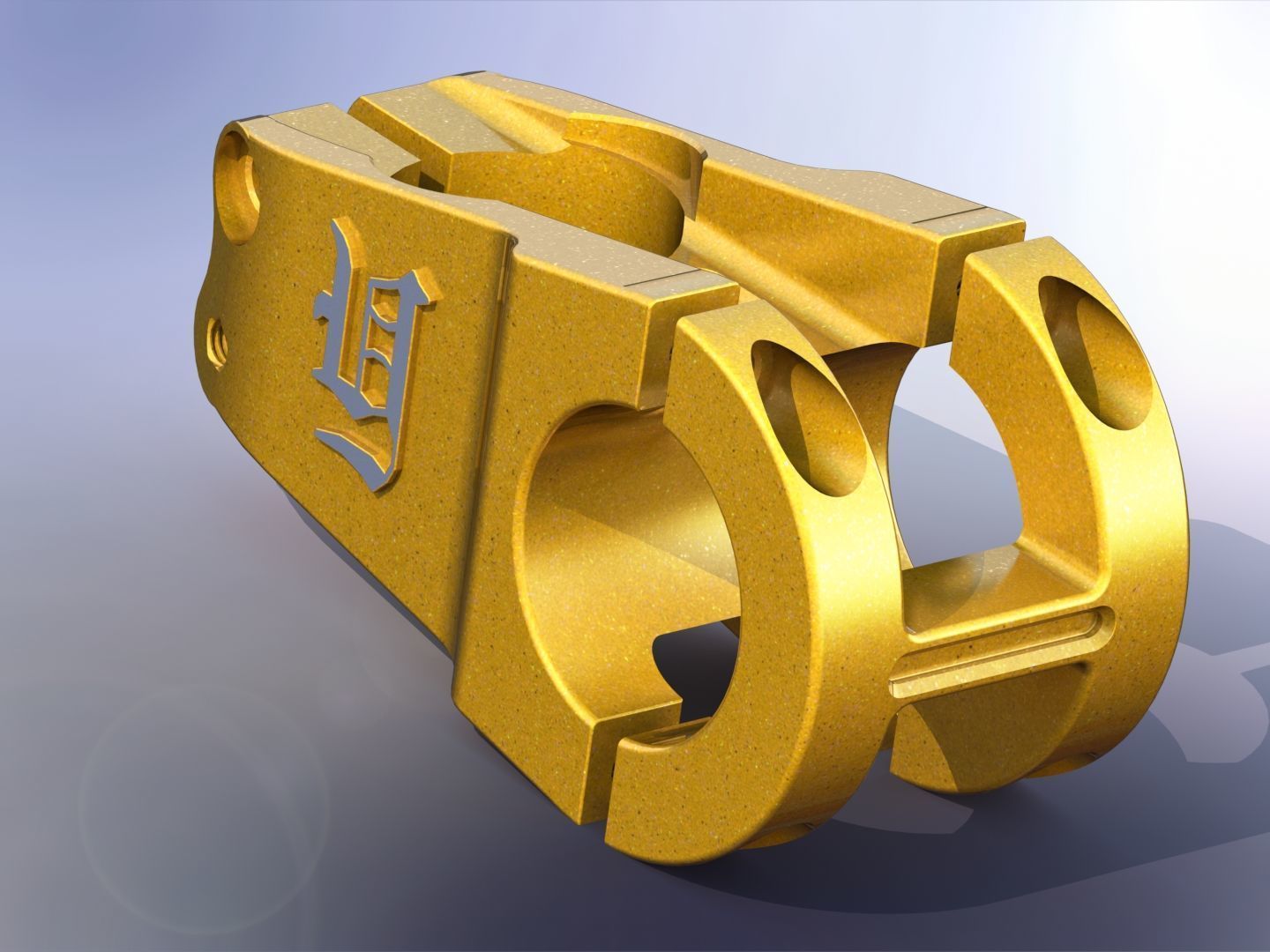 bicycle handlebar clamp 3D model_3