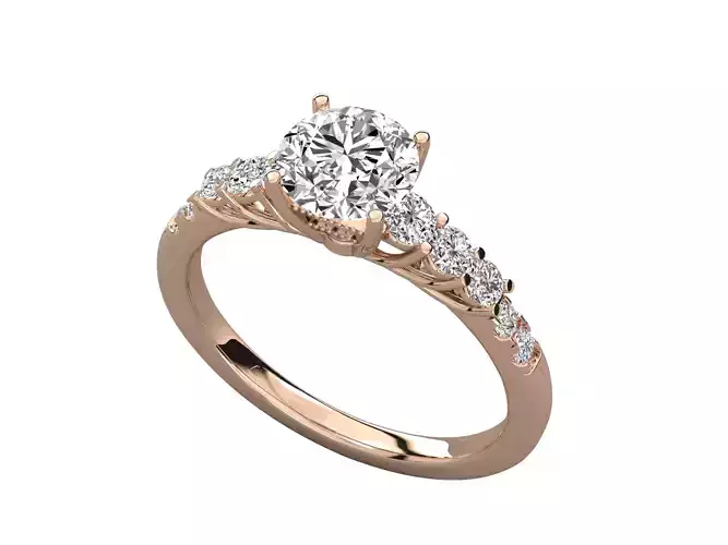 1 Carat Modern Bridal Engagement Ring
