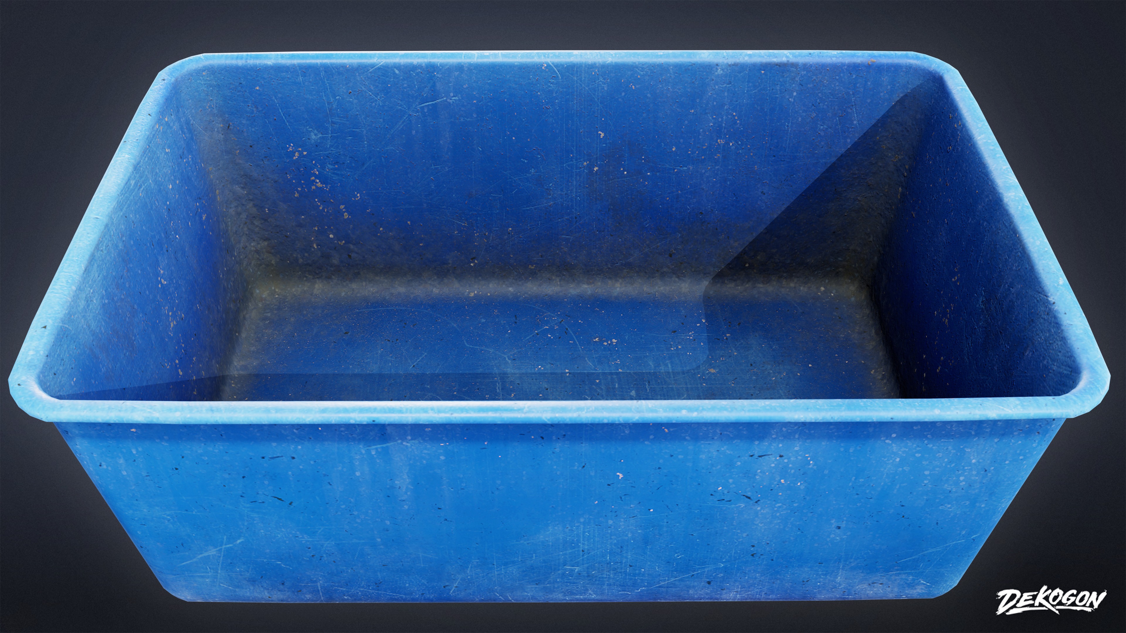 BOATYARD - Container 02 - LOW POLY AND NANITE Low-poly 3D model_4