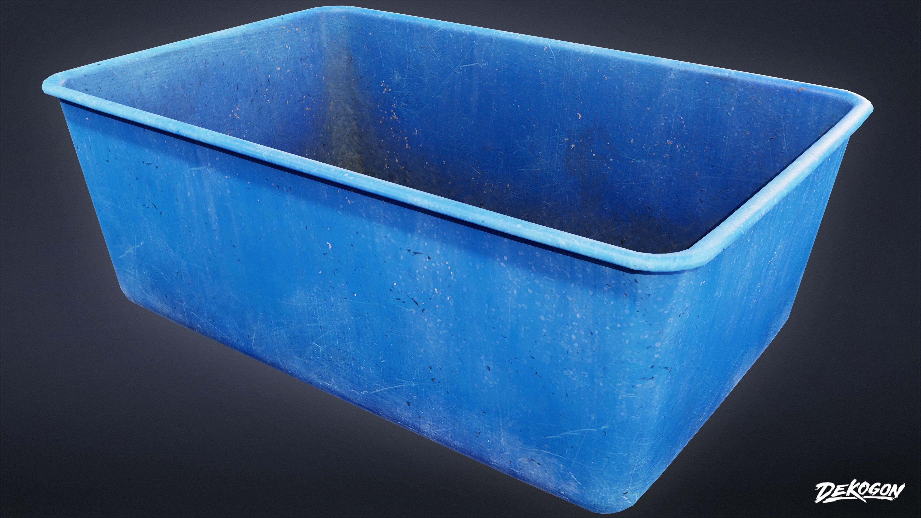 BOATYARD - Container 02 - LOW POLY AND NANITE Low-poly 3D model_3