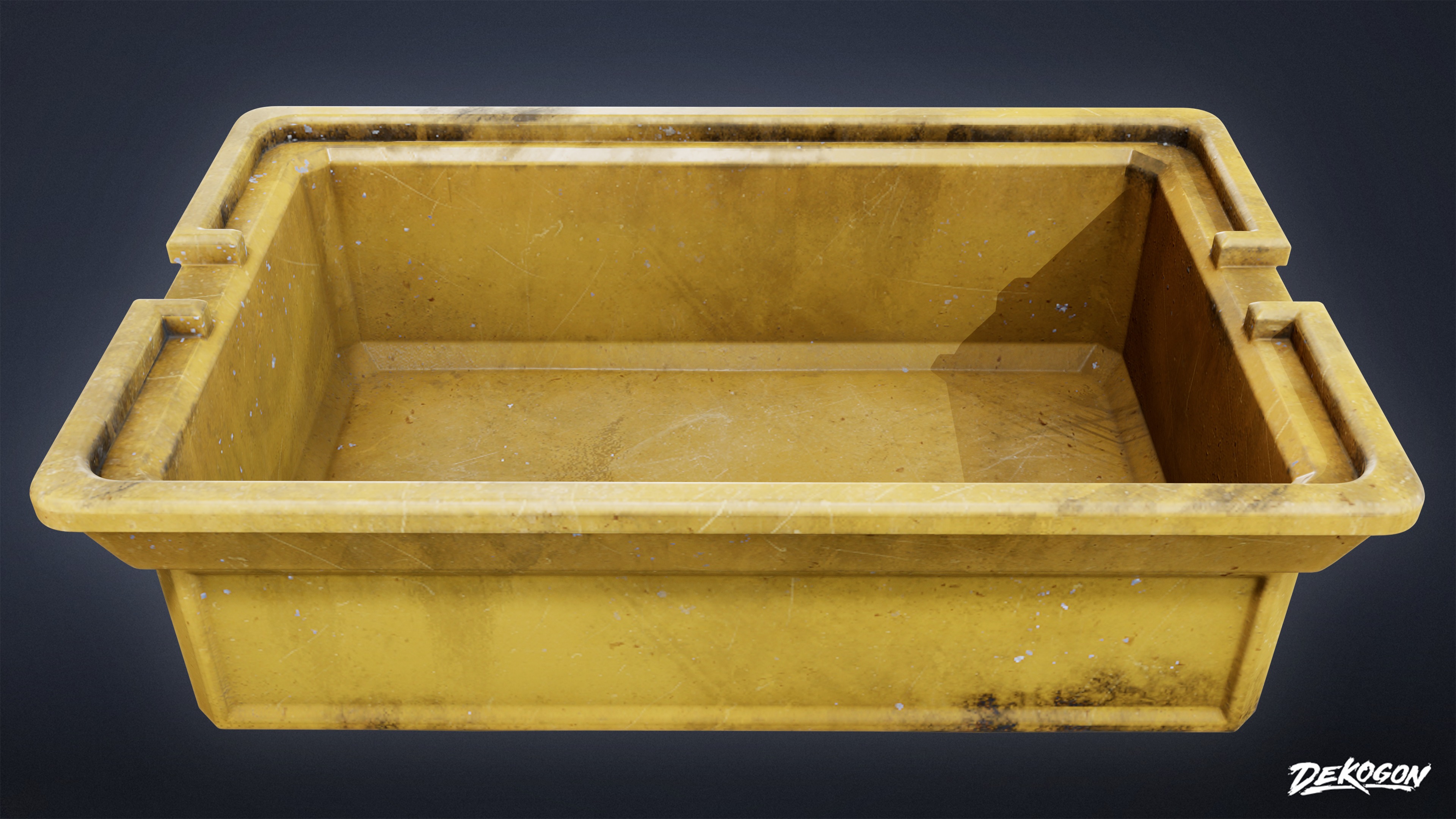 BOATYARD - Container 02 - LOW POLY AND NANITE Low-poly 3D model_5